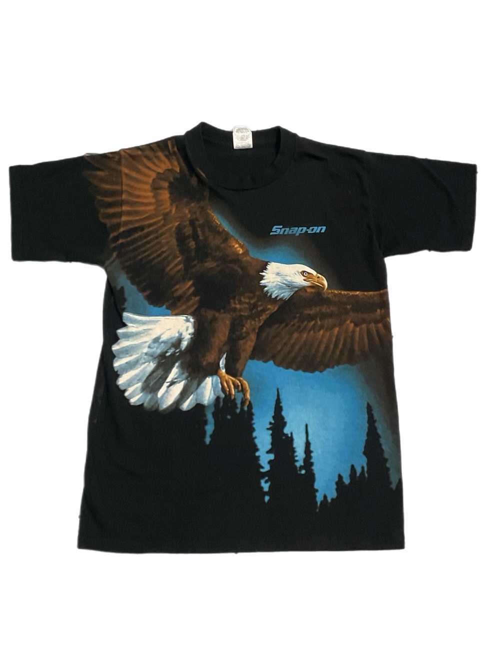 Vintage 2000s Snap-on Tools bald eagle wraparound graphic T-shirt